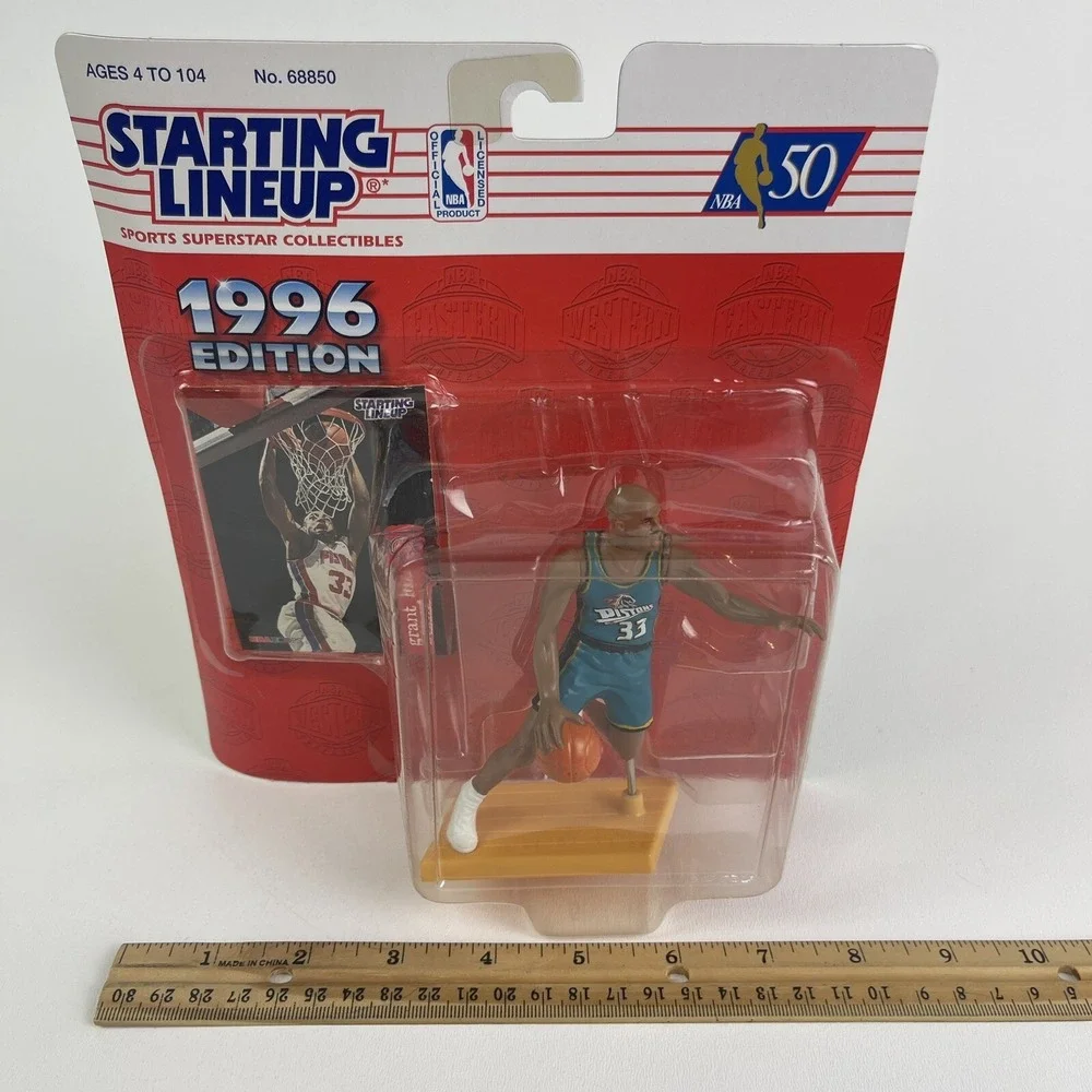 Starting Lineup 1996 NBA Grant Hill Detroit Pistons Vintage SLU NBA Hopps Card